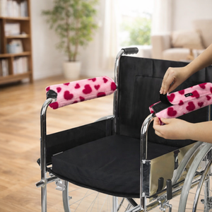 Customizable Breathable Polyester Wheelchair Armrest <b>Pad</b> Non-Slip <b>Cushion</b> Adjustable Size All-Day Comfort Elderly Daily - Product Image 1