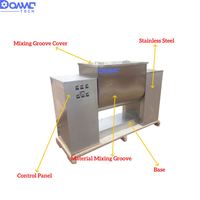 Homogénéisateur de poudre et de pâte cosmétique à rainures horizontales en U en acier inoxydable 304 de 400 L avec moteur DAWNTECH