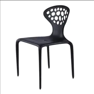 热销优质塑料椅子餐厅家具蓝色餐椅餐厅家具椅子