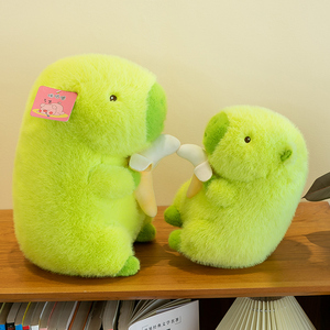 Capybara verde juguete de peluche simulación plátano amarillo <span class=keywords><strong>Capibara</strong></span> animales de peluche juguetes muñeca almohada <span class=keywords><strong>tamaño</strong></span> pequeño colgante llavero regalo - Product Image 5