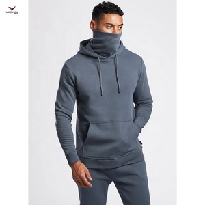 Survêtement d'hiver à logo personnalisable pour hommes XS-6XL sweat à capuche en molleton anti-rétrécissement avec fermeture à glissière et motif solide teint en fil - Product Image 3