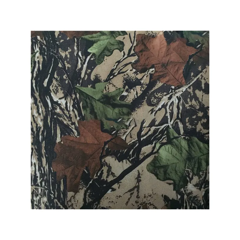 Polyester Oxford Waterproof 600d Pu Coating Camouflage Printed Fabric