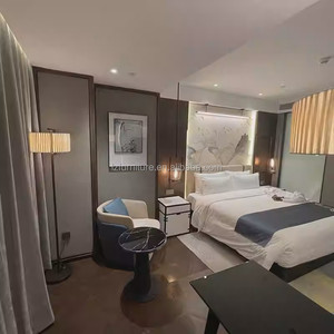 Budget-friendly 3 Star Hotel Bedroom <b>Set</b> Complete Twin King Wood Bed Frame With Headboard Nightstands Desk Wardrobe & <b>Side</b> <b>Table</b> - Product Image 4