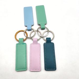 Porte-clés en cuir PU personnalisé, mini porte-clés créatif et accessoire pour clés de voiture, idéal pour les cadeaux promotionnels et la promotion de la marque d'entreprise - Product Image 3