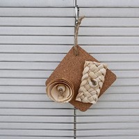 Jouets pour perroquets transfrontaliers : Tranches de bois tendres, brochettes en paille tressée, accessoires de jeu pour cage à oiseaux pour le divertissement