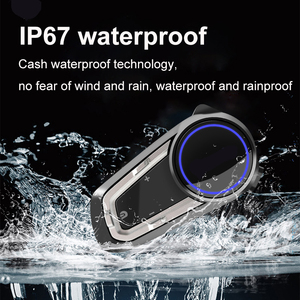 Cvc + DSP giảm tiếng ồn Stereo âm thanh âm nhạc chia sẻ IP67 không thấm nước 10 tay đua xe máy Bluetooth <span class=keywords><strong>intercom</strong></span>, intercomunicador Moto - Product Image 5