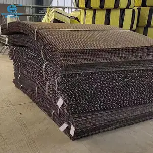 Özelleştirilmiş demir Mesh poliüretan çerçeve elek plakası titreşim madencilik tarama panelleri