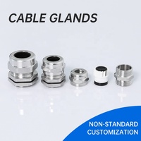 Approvisionnement d'usine G1/4 G3/8 G1/2 G3/4 G1 G1 1/2 presse-étoupes de câble électrique étanche en métal en aluminium