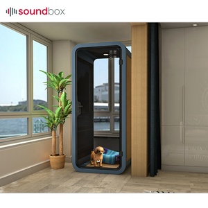 Caja de sonido desmontada casas prefabricadas aviación aluminio insonorizado privacidad mascota perro gato cabina con sistema de ventilación - Product Image 1