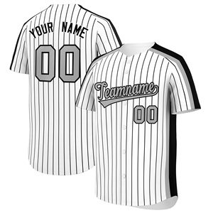 Camicie sportive da Baseball personalizzate e traspiranti a righe retrò con divisa da Baseball in bianco da <span class=keywords><strong>squadra</strong></span> e Club personalizzata - Product Image 4