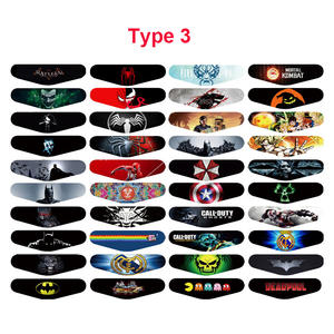 40 autocollants LED noirs pour Sony Playstation 4 <span class=keywords><strong>PS4</strong></span> Controller Barre lumineuse LED Decal Skin Sticker Flash Game Accessories - Product Image 1