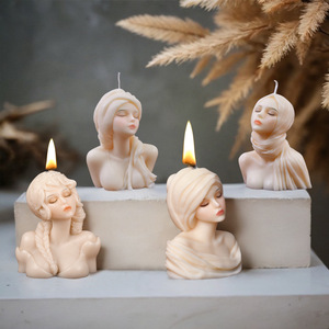 แม่พิมพ์ซิลิโคนสำหรับเทียนไข3D เทียนสำหรับยิปซัมแม่พิมพ์กลิ่นหอมทำด้วยมือ - Product Image 2