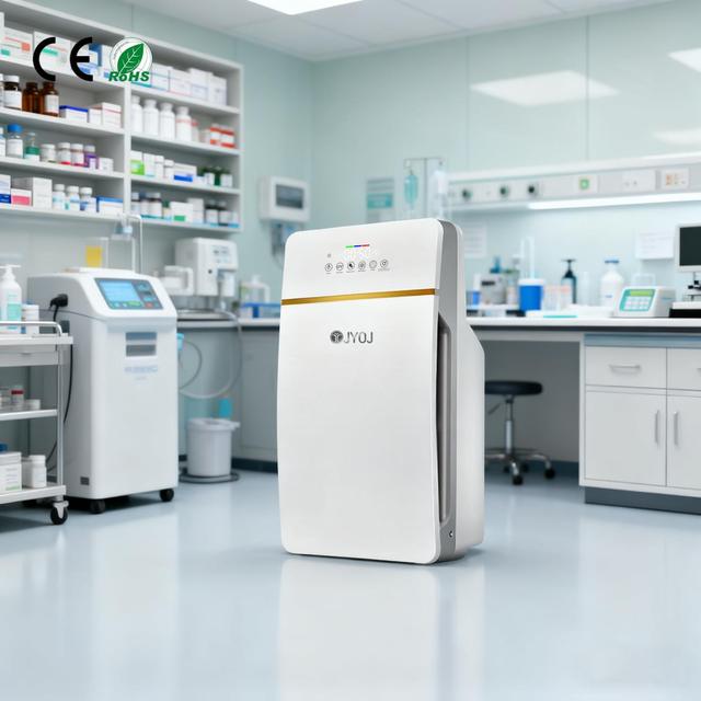 Medical Grade Smart Portable Air Purifier with  Degree Filtration, HEPA and Activated Carbon Filter, for Big Room.Hospital