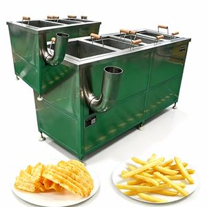 Machine à blanchir les légumes en acier inoxydable avec trois bacs et tuyau de vidange - Product Image 1