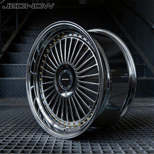 JZCNCW Nouvelles jantes en alliage d'aluminium forgé chromé 1 pièce 18-19 pouces 5x112 mm 74,1 mm pour la rénovation/mise à niveau des voitures particulières - Product Image 4