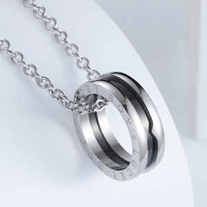 Lucky Boy <b>Titanium</b> Steel Ring Unisex Fashion Jewelry Gift Letter Design - Product Image 4