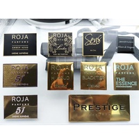 2024 nouveau design 3D logo métal étiquette marque privée flexion autocollant style de luxe pour emballage de bouteille de parfum