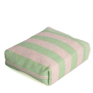 Bolsa de Aseo de Tela de Rizo a Rayas para Viaje, Neceser de Cosméticos, Esenciales para Vacaciones de Verano, Playa, Piscina, Bolsa Organizadora de Protector Solar - Product Image 2