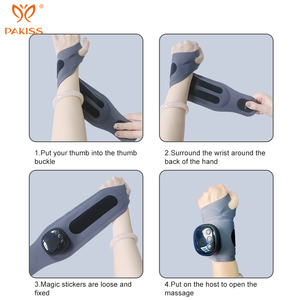 Masseur chauffant pour poignet PAKISS EMS, attelle de poignet portable, 3 niveaux de chaleur, 5 modes, 9 intensités, rechargeable par type C - Product Image 6