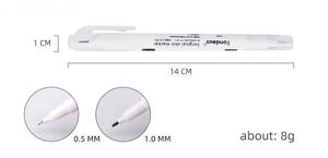 Marcador de Cejas Impermeable Morado con Regla, Herramienta de Mapeo de Cejas para Maquillaje Semipermanente - Product Image 6