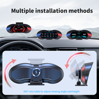 Combiné d'indicateurs de vitesse intelligent WiiYii P5, HUD, multi-alarmes, inclinomètre, jauge de voiture OBD2, écran LCD large de 6,5 pouces, température de l'eau