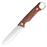 Couteau de poche rétro portable en acier série 3Cr, couteau à viande ambidextre, couteau à désosser droit multi-usage pour l'extérieur