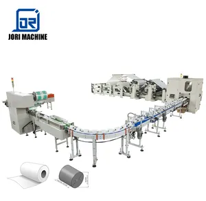 Tissue Toilet Paper Making Machine Production Line Jumbo Roll Toilet Paper Rewinding Cutting Packing Machine