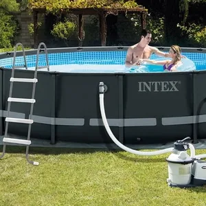 INTEX 26326户外家庭高品质便携式折叠游泳池