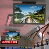 Autobús de enlace del aeropuerto de 24 pulgadas y 27 pulgadas, pantalla de autobús de techo, entrada AV/HD-MI, pantalla de visualización de vídeo LCD para vehículo, Monitor Lcd de autobús
