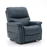 Geeksofa Fauteuil inclinable électrique à double moteur avec vibration et massage pour les personnes âgées et les patients.