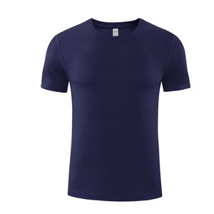 कस्टम प्रिंटिंग लोगो त्वरित शुष्क सांस लेने योग्य पुरुषों के जिम मैराथन टी-शर्ट 100% पॉलिएस्टर यूनिसेक्स फिटनेस प्रशिक्षण टी शर्ट - Product Image 3