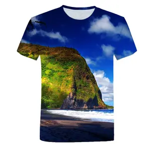 कहा कि पैन हैवी स्मारिका उपहार स्टोर 3 डी प्रिंट शर्ट कस्टम कैजुअल समर समुद्र तट पर शर्ट