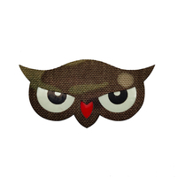 Laser tactique OWL Laser Glow in Dark Animal Eyes Eagle Head Fabric Nylon Eyes Glow in Dark Patch pour sac chapeau Applique Sew-on