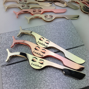 <span class=keywords><strong>Pince</strong></span> à cils or rose <span class=keywords><strong>Pince</strong></span> à cils applicateur <span class=keywords><strong>Pince</strong></span> à cils de marque privée avec logo - Product Image 1