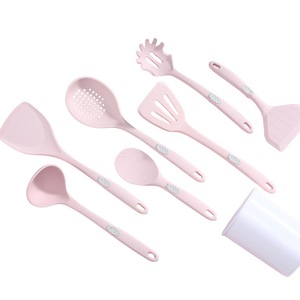 Silicone <b>Cooking</b> Utensil Set 8 Pc Non Stick Heat Resistant Food Grade Kitchen Tools For Pans And Sauces - Product Image 3