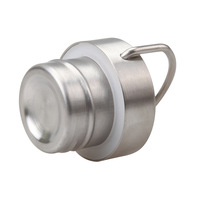 Bouteille d'Eau Isolée Simple Paroi en Acier Inoxydable Seaygift Alibaba, Nouvelle, avec Logo Personnalisé, Couvercle Bambou, 500/750/1000ml