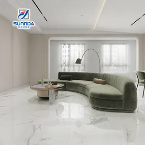 750X1500/600X120mm Design Glazed Polished Porcelain Full Body Marble White Series