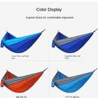 Hamac de balançoire en nylon parachute multi-couleurs pour l'extérieur, simple ou double, large, directement de l'usine