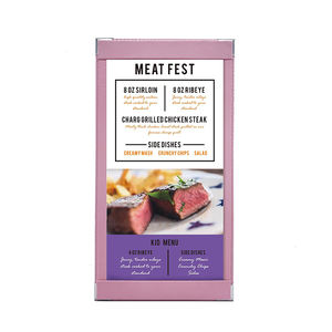 Cubierta de Menú de Cuero Rosa para Restaurante, Diseño de Menú Personalizado, Porta Menús de Una Sola Página - Product Image 1