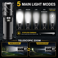 Lampe de travail LED en alliage d'aluminium F450 30W IP44 5500mAh avec crochet de suspension Type-C et portée de faisceau >500m pour atelier de réparation automobile