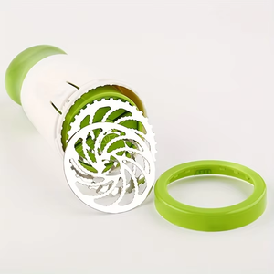 1 pièce Zenidoo Moulin à herbes manuel en acier inoxydable, broyeur à épices, hachoir à persil, coupe-légumes, hachoir à coriandre, outil à piments - Product Image 5