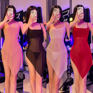 Robe nuisette sexy, pyjama de lit fin et transparent, parfait pour les petites poitrines, 1073 - Product Image 1
