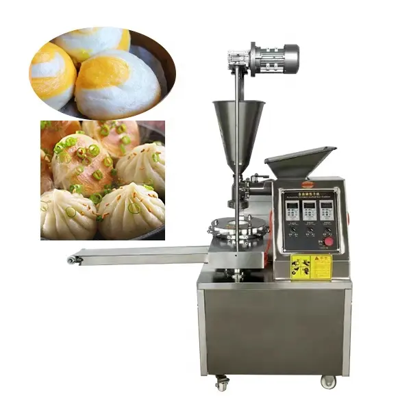 自動蒸しパン充填機Xiaolongbao Baozi機械スープ餃子momo詰め物製造機