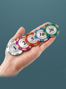 Fichas de Póker de Arcilla de Alta Calidad, Estilo Las Vegas, para Juegos de Mesa y Actividades de Entretenimiento - Product Image 3