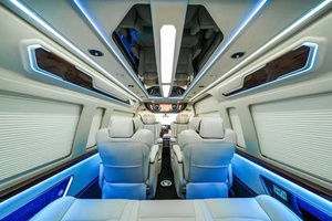 Siège inclinable automatique de luxe pour Vito V260 Sprinter Hiace voiture caravane arrière 4 places avec matériau en cuir pour lit de fourgon - Product Image 5