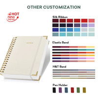 Carnet de notes à couverture rigide avec logo imprimé personnalisé, carnet de notes à couverture en PVC A5 à sublimation, planificateur vierge
