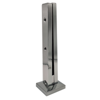 Accessoires populaires pour portes et fenêtres en verre sans cadre en acier inoxydable pour villas, salles de bain, balcons, escaliers et cours extérieures