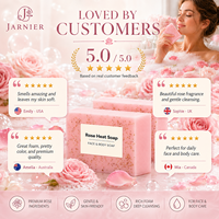 Savon Chaleur de Rose Jarnier – Hydratant Naturel Éclaircissant Visage & Corps – Barre de Savon Douceur pour le Bain et Soin Quotidien de la Peau
