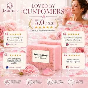 <span class=keywords><strong>Savon</strong></span> Chaleur <span class=keywords><strong>de</strong></span> Rose Jarnier – Hydratant Naturel Éclaircissant Visage & Corps – Barre <span class=keywords><strong>de</strong></span> <span class=keywords><strong>Savon</strong></span> Douceur pour le Bain et Soin Quotidien <span class=keywords><strong>de</strong></span> la Peau - Product Image 2