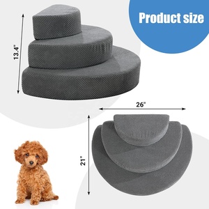Mousse haute densité grand escalier de <span class=keywords><strong>chien</strong></span> stable détachable à 3 marches pour petit chiot ou douleurs articulaires vieux chiens grimper lit haut canapé Char - Product Image 2